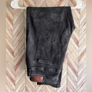 Hollister, ultra high, mom jeans, black